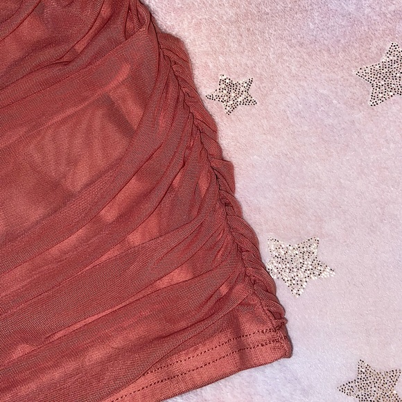 Windsor Stunning Sweetheart Pink Mesh Mini Dress - Picture 7 of 12